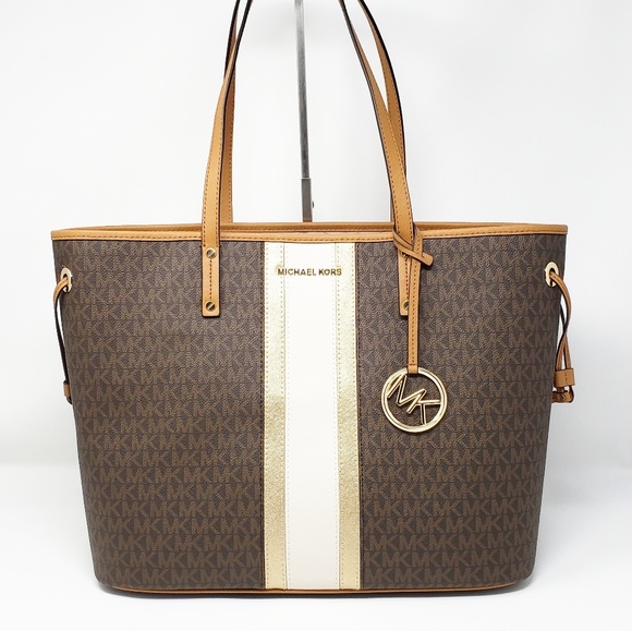 Michael Kors Handbags - Michael Kors Large Jet Set Tote Bag Brown